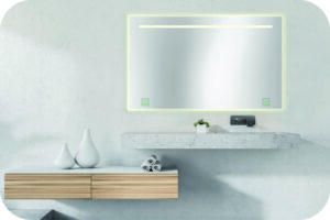 Badspiegel mit LED und Ambientebeleuchtung